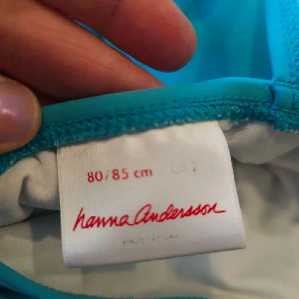 HANNA ANDERSSON girls ruffle tutu one piece swimsuit 80 85 cm blue Apx 12-18m 1T